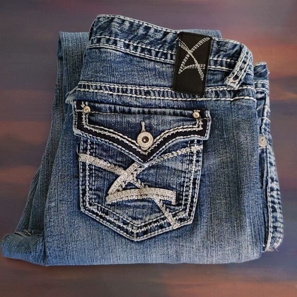 Very Nice Amethyst Distressed Jeans Sz 13 - Picture 12 of 15